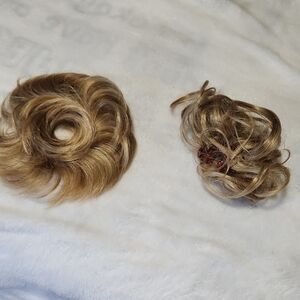 Pair Of Stylish Blonde Hair Bun Extension